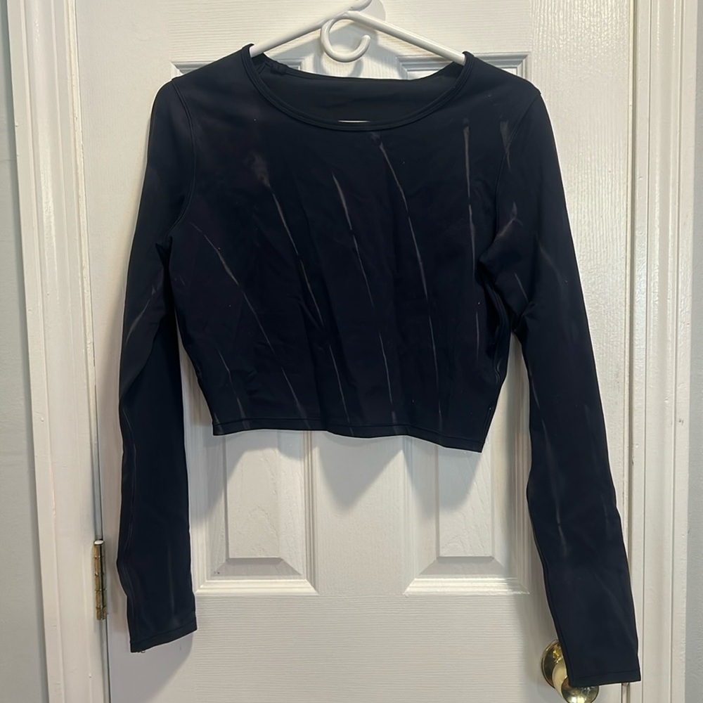 Lululemon Wundertrain Long Sleeve Crop Too